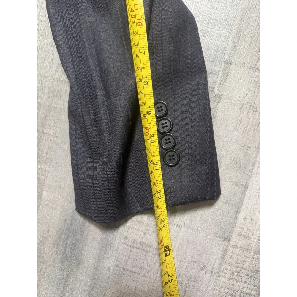 VTG Brooks Brothers 2 Button Blazer Mens 40R Black  100% Wool Jacket Made In USA
